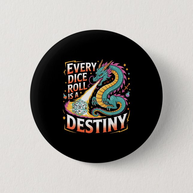 Role Playing Gamer Rpg Master D20 Tabletop Funny R Button (Vorderseite)