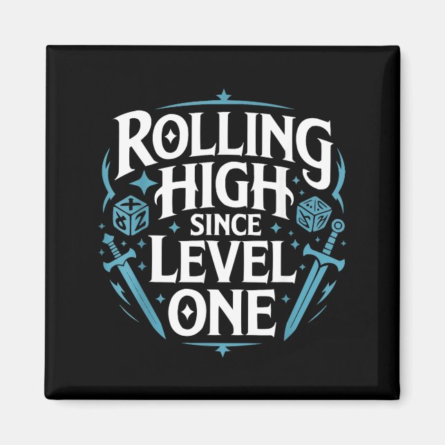 Role Playing Gamer Rpg Master D20 Tabletop Funny R Magnet (Vorne)