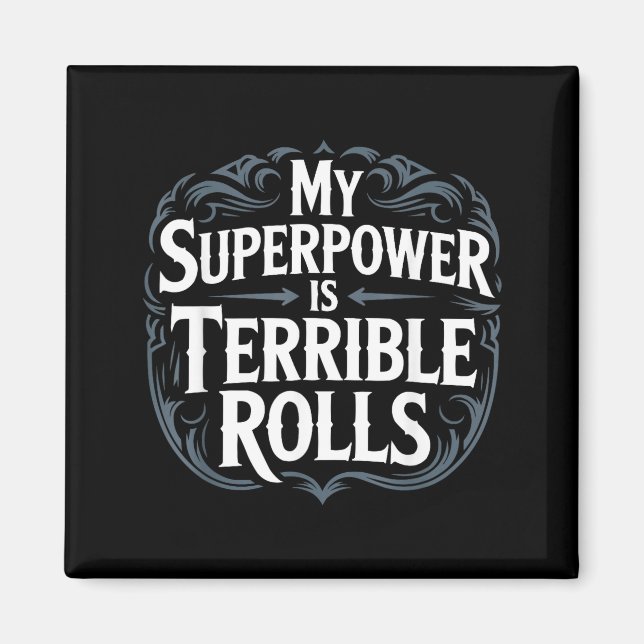 Role Playing Gamer Rpg Master D20 Tabletop Funny R Magnet (Vorne)