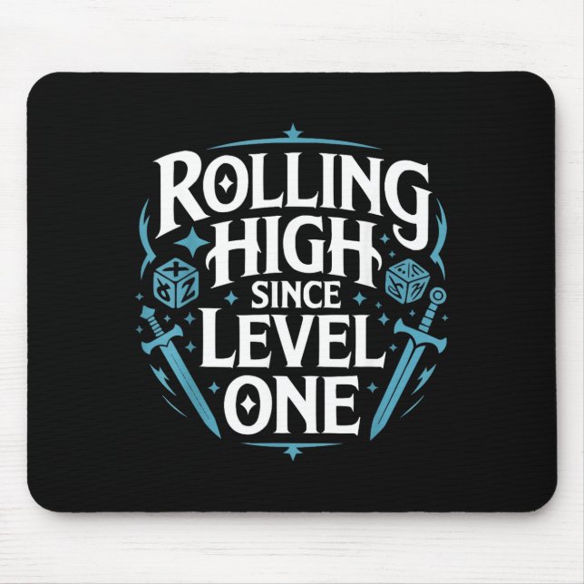 Role Playing Gamer Rpg Master D20 Tabletop Funny R Mousepad (Vorne)