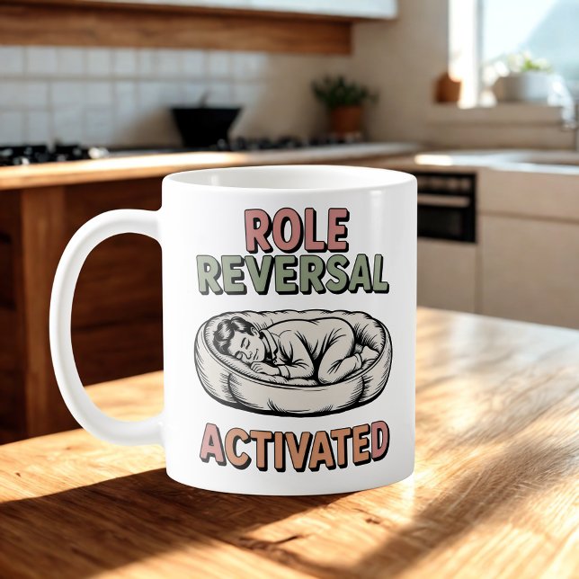 Role Reversal Activated | Human-Pet Humor Design   Kaffeetasse (Von Creator hochgeladen)
