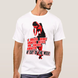 Roler Derby Schwarzes T-Shirt
