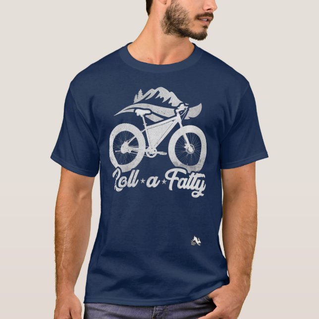 Roll a Fatty Fat Tire Bike Premium T-Shirt (Vorderseite)