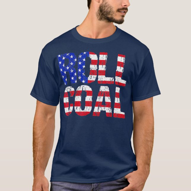 Roll Coal Diesel Truck Lieferwagen LKW USA T-Shirt (Vorderseite)