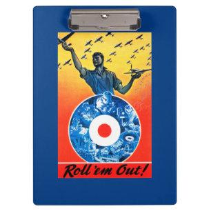 Roll 'em Out Royal Canadian Air Force Klemmbrett