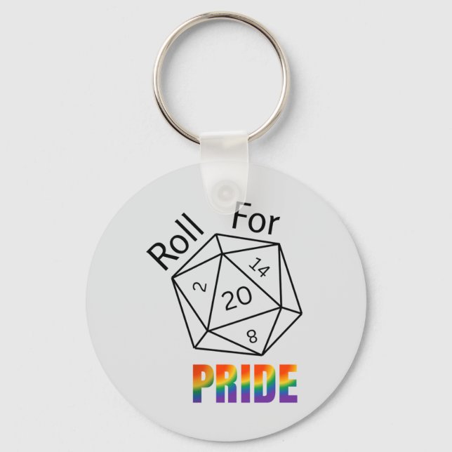 Roll for Pride Schlüsselanhänger (Vorderseite)