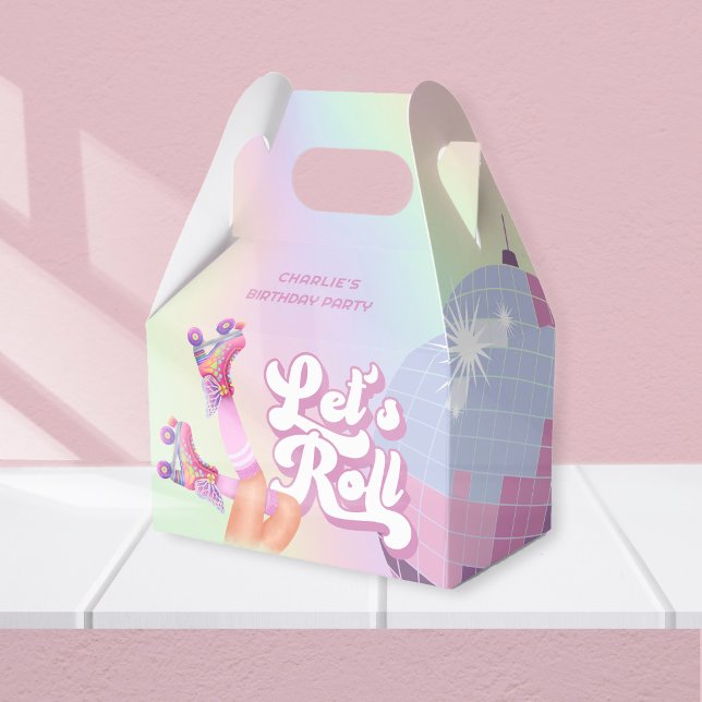 Roll Fun Retro Roller Skaten Girls Geburtstag Geschenkschachtel (Von Creator hochgeladen)