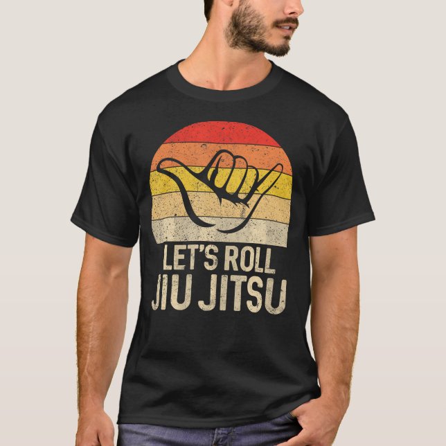 Roll Jiu Jitsu Hand Brasilianer Bjj Funny Mart T-Shirt (Vorderseite)