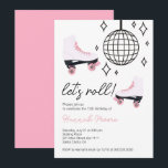 Roll Kids Roller Skate Girl Birthday Party Einladung<br><div class="desc">Lasst uns rollen! Feiern Sie eine Geburtstagsparty eines Mädchens auf einer Roller-Skaten mit dieser einmaligen Einladung mit einer bearbeitbaren Vorlage in Weiß und Rosa. Personalisieren Sie es mit den Party-Details und UAWG-Informationen.</div>