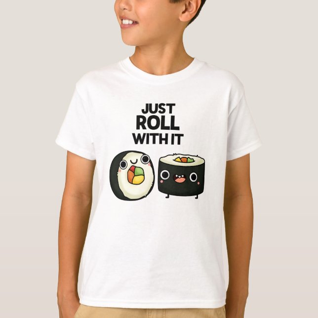 Roll mit dem lustigen Sushi Roll Pub T-Shirt (Vorderseite)