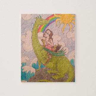 Roll mit Drachen Puzzle