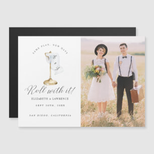 Roll mit ihm elegante Toilettenpapier Roll & Stand Magnetkarte