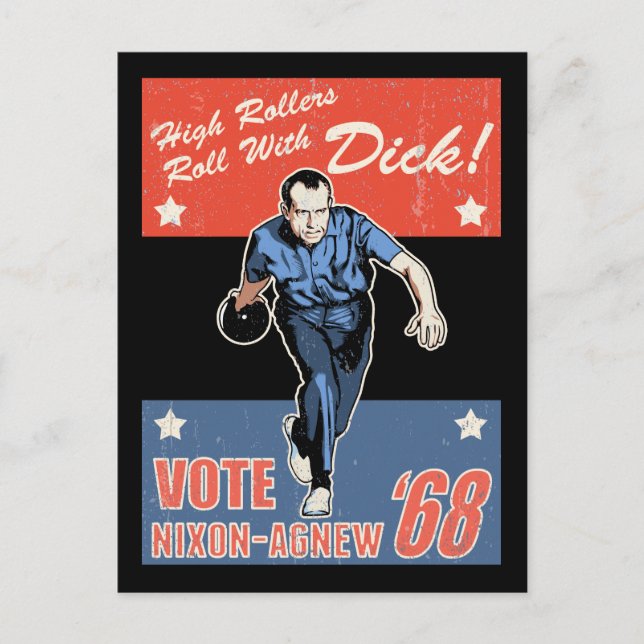 Roll mit Nixon Postkarte (Vorderseite)