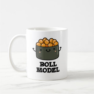 Roll Model Funny Food Sushi Roll Pun Kaffeetasse