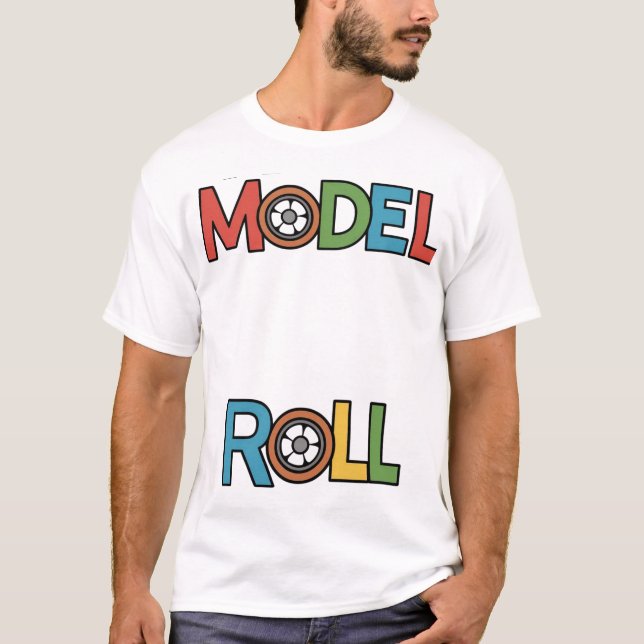 Roll Model Men's Basic T - Shirt 👕 ✅ (Vorderseite)