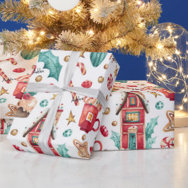 Roll, Name auf magischen Candy Houses, Süßigkeiten Geschenkpapier