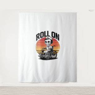 Roll on Skeleton Nurse - Dark Spaß Healthcare Vib Wandteppich