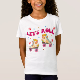 Roll Roller Skate Retro Skater Liebhaber T-Shirt