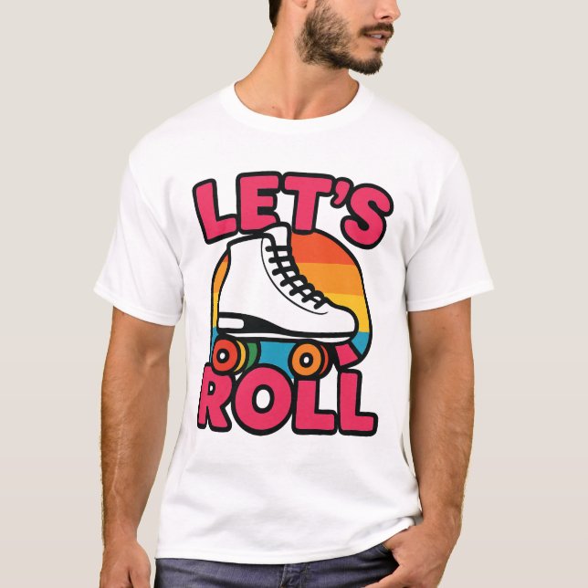 Roll-T-Shirt des lassend T-Shirt (Vorderseite)