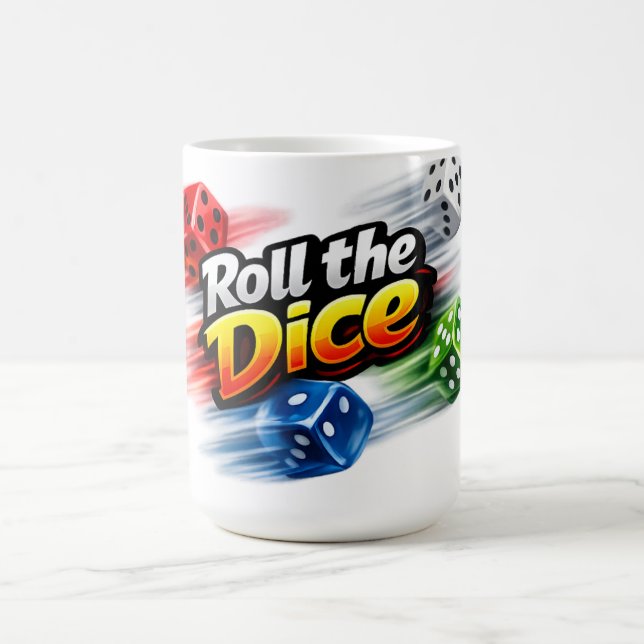Roll the Dice Motion Mug Kaffeetasse (Mittel)
