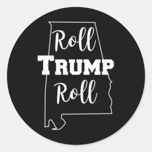 Roll Trump Roll Republikanisches Party Alabyma Runder Aufkleber