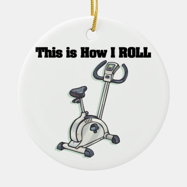Roll (Übungsrad) Keramik Ornament (Vorne)