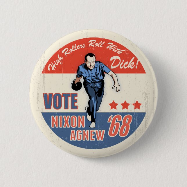 Roll With Nixon Button (Vorderseite)
