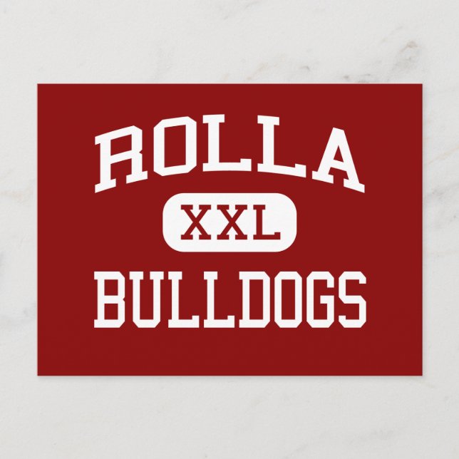 Rolla - Bulldogs - High School - Rolla Missouri Postkarte (Vorderseite)