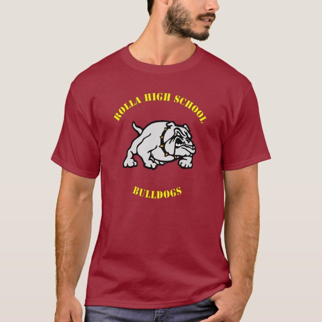 Rolla Highschool Bulldoggen-T-Shirt II T-Shirt (Vorderseite)