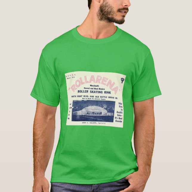 Rollarena Baltimore Maryland Roller Skating Rink S T-Shirt (Vorderseite)