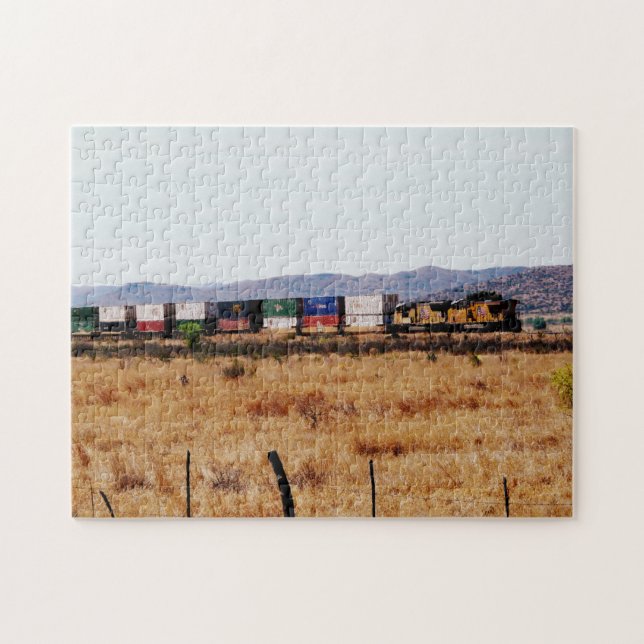 Rollbahn über Texas-Zug Puzzle (Horizontal)