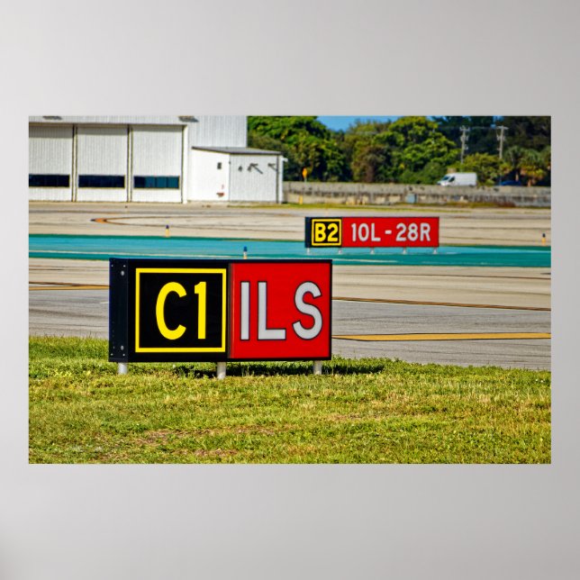 Rollbahn- und Landebahnsinns Poster (Vorne)