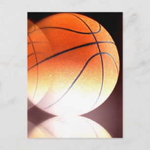 Rollbasketballkunstwerk Postkarte