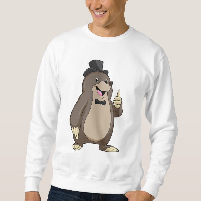 Rolle als Erbgut mit Krawatte Sweatshirt (Vorderseite)