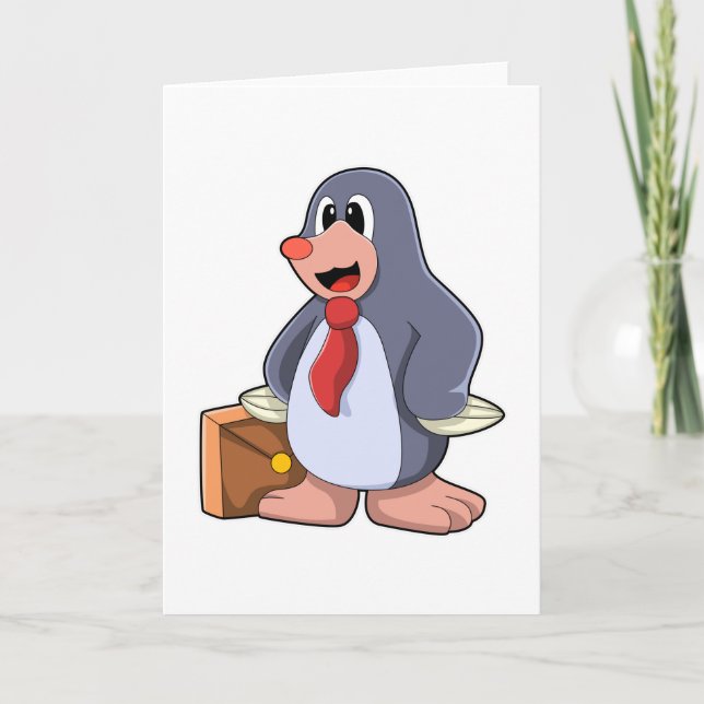 Rolle als Unternehmer mit Beutel Karte (Vorderseite)