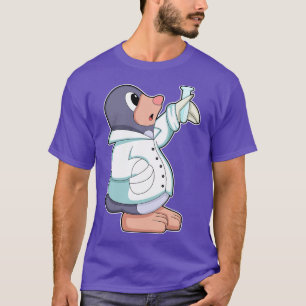 Rolle als Wissenschaftler mit Prüfrohr T-Shirt