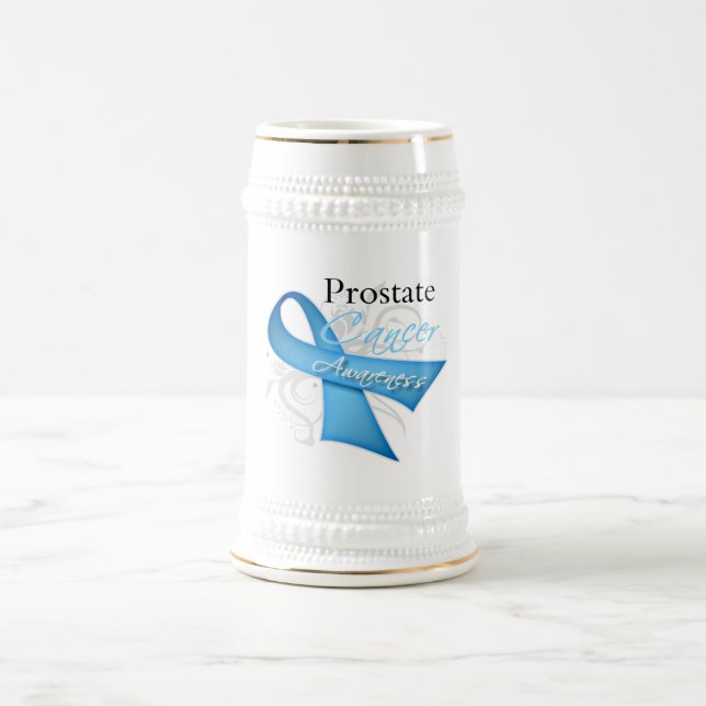 Rolle-Band-Prostatakrebs-Bewusstsein Bierglas (Mittel)