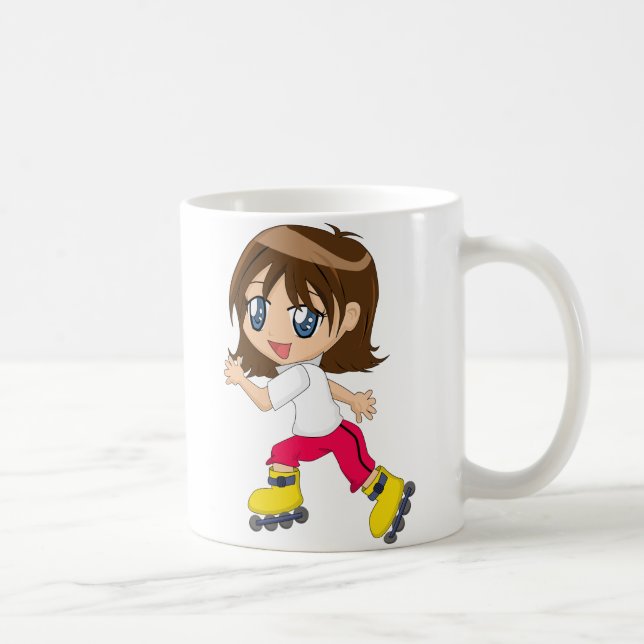 Rolle-Beschaufelung Mädchen-Tasse Tasse (Rechts)