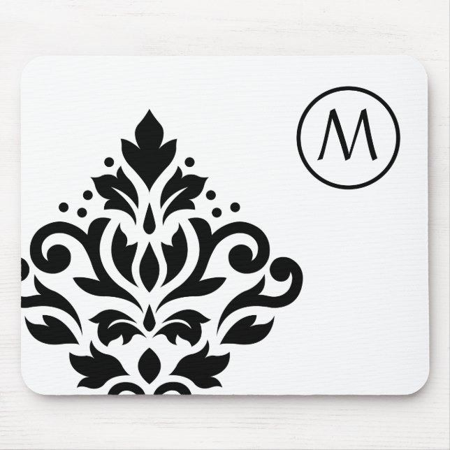 Rolle-Damast glich I (Anfangs) BW aus Mousepad (Vorne)