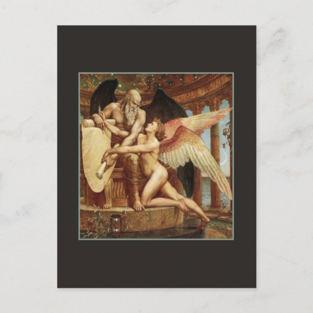 Rolle des Schicksals von Walter Crane Postkarte (Vorderseite)