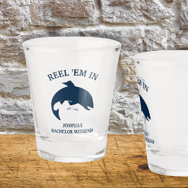 Rolle "Em in der Fischerei Bachelor Party Schnapsglas