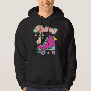 Rolle in 8 Jahre alte Rollschuhe 8. Geburtstag Hoodie