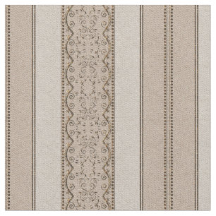 Rolle-Streifen-Gewebe KRW Vintages elegantes beige Stoff