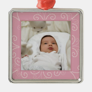 Rolle-Verzierung (Rose) Silbernes Ornament