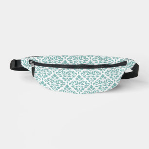 Rollen-Damask-Aquamarines Muster Bauchtasche