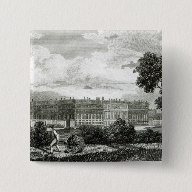 Rollen der Rasen am Hampton Court-Palast Button (Vorderseite)