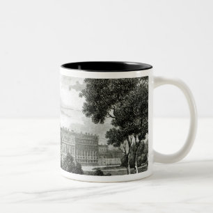 Rollen der Rasen am Hampton Court-Palast Zweifarbige Tasse