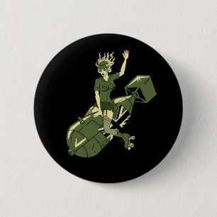 Rollen-Derby-Mädchen Button