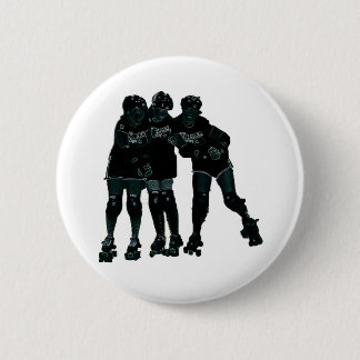 Rollen-Derby-Mädchen Button