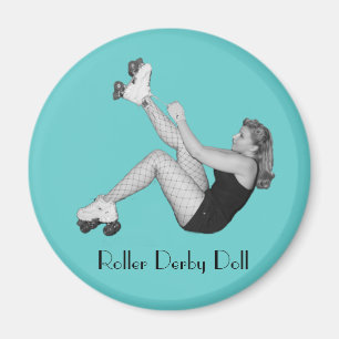 Rollen-Derby-Puppen-Magnet Magnet